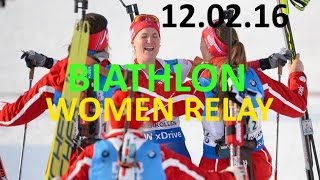 BIATHLON  WOMEN  RELAY 11032016  World Championship  Norway  HOLMENKOLLEN LIVE STREAM [upl. by Regdirb]