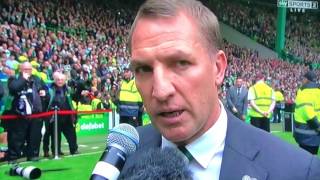 Brendan speech and trophy presentation celtic finish in style and unbeaten May 21 st 2017 [upl. by Archie]