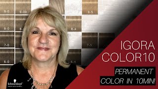 How to get Professional Color in Just 10 Minutes  IGORA COLOR 10  Schwarzkopf Professional [upl. by Duer]