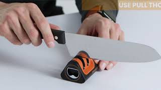 Orange Ninja Innovative Mini Kitchen Knife Sharpener [upl. by Baskett]