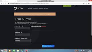 STEAM HESAP OLUŞTURMA İSİM HATASI VE TÜM HATALAR 2020 [upl. by Ethan]