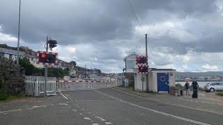 Rare 3 Barrier Setup Deganwy Level Crossing Conwy 30324 [upl. by Pazia548]