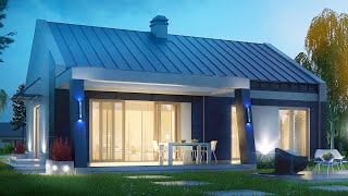 Amazing Modern House of a Simple Form with a Gable Roof Z256 by Z500 [upl. by Avilys]