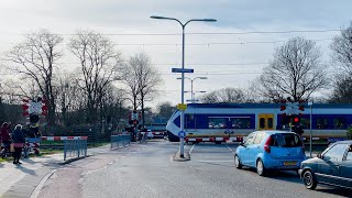 Spoorwegovergang SantpoortZuid  Dutch railroad crossing [upl. by Quick]