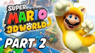 Super Mario 3D World Walkthrough Part 2  Character Switch 100 Green Stars amp Stamps Gameplay [upl. by Ehcor615]