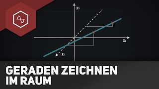 Geraden zeichnen im Raum [upl. by Cortney]