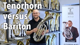 Tenorhorn versus Bariton  Wo liegen die Unterschiede [upl. by Thaddeus]