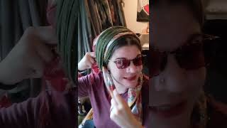 Tichel tutorial with WrapunzelOfficial scarves [upl. by Sherwood]