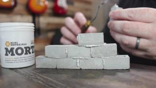 Mortaring your Miniature Cinder Blocks [upl. by Ecinue]