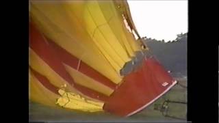 Hot Air Balloon Crash power lines near miss Balloon is still destroyed [upl. by Eeral391]