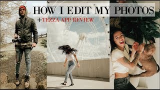 HOW I EDIT MY PHOTOS ON INSTAGRAM WARM GOLDEN THEME  TEZZA APP REVIEW [upl. by Akihsay483]