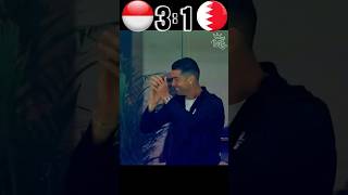 Indonesia vs Bahrain FIFA World Cup Qualified 2026 shorts cr7 football [upl. by Garlanda583]