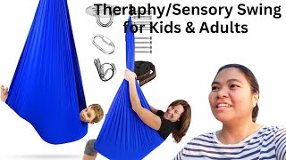 Sensory Swing Theraphy Swing for Kids amp Adults Review [upl. by Aihsatsan667]