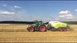 Fendt 724  Claas Quadrant 3200FC [upl. by Sibelle]