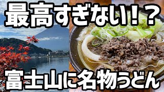 【山梨旅】河口湖旅行が最高すぎる【富士山、硬すぎる吉田のうどん、車なし、ロープウェイ、おすすめ国内旅行】 [upl. by Sadie101]