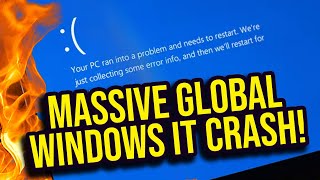 Global Microsoft Windows IT Outage Takes Down Airlines Hospitals and Banks [upl. by Etoile252]