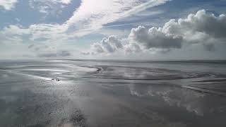 Unesco Waddensea at tide Friesland the Netherlands [upl. by Bianka]