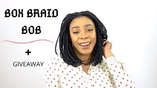 Sensationnel Cloud 9 Hair 4x4 Lace Parting Swiss Lace Wig  BOX BRAID BOB GIVEAWAY WIGTYPESCOM [upl. by Curzon]