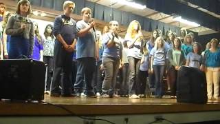 Lumberton Middle School Choir We Are The Champions [upl. by Aneetsyrk]