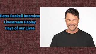 Peter Reckell Interview  Days of our Lives [upl. by Acilejna]