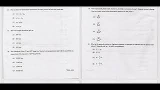 Physics CUCAT  Previous year Question Paper  Calicut University [upl. by Aicenaj]