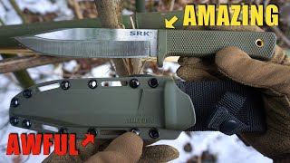 The Best Cold Steel SRK with a Horrible Sheath CPM3V [upl. by Walt]