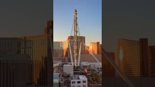 Sunset beautiful and magic Las Vegas from Horseshoe Hotel Bellagio Venetian MGM The Sphere [upl. by Deva]