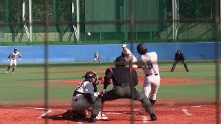 20131116 庄内睦月 （八戸学院大学） レフトオーバー2塁打 4年生 [upl. by Reddy]