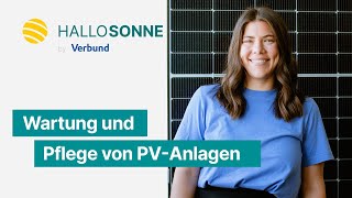 Wartung und Pflege von PV Anlagen [upl. by Iturhs]