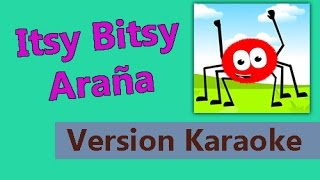 Itsy Bitsy araña Pista Karaoke musica infantil para cantar gratis [upl. by Arad]