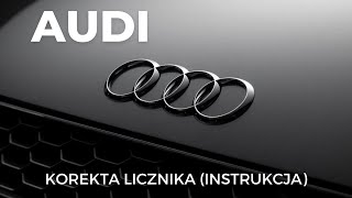 AUDI  KOREKTA LICZNIKA INSTRUKCJA [upl. by Sesiom]