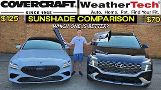 WeatherTech vs Covercraft Sunshade Comparison Review Which One Should You Buy [upl. by Nylloc]