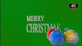 christmas text green screen animation free [upl. by Shig351]