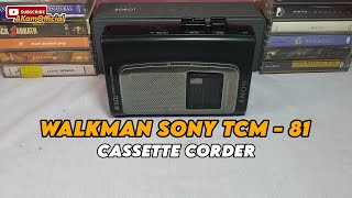 Review Walkman Sony TCM  81 Cassette Corder [upl. by Namien]