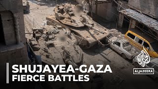 Battles rage in north Gaza as Palestinian fighters ambush Israeli troops [upl. by Airottiv]