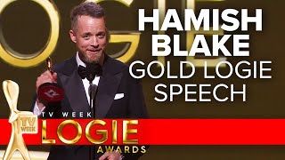 Hamish Blake wins the Gold Logie  TV Week Logie Awards 2022 [upl. by Anama331]