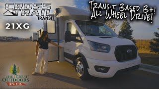 AWD Transit Class B w Battery Powered AC  2023 Coachmen Cross Trail Transit 21XG [upl. by Vivienne]