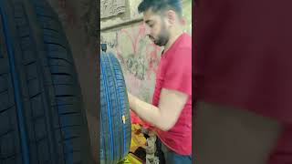 💗😎tyre fittingtyre worknew tyreCar tyreservicenewYouTube [upl. by Nyrahtak]