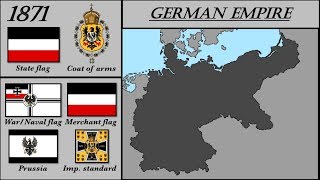 PrussiaGermany History with Map and Flags [upl. by Kurland947]