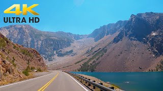 Tioga Pass Road Scenic Mountain Drive 4K  Yosemite National Park to California Scenic Highway 395 [upl. by Sharona675]