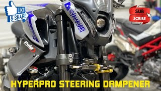 2021 Yamaha MT09 HyperPro RSC Steering Damper Install [upl. by Bettencourt]