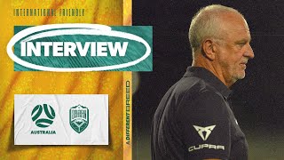 Graham Arnold Perfect game leading into the Asian Cup  Interview  Subway Socceroos v Bahrain [upl. by Eentrok639]