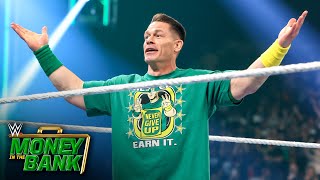 Cena makes shocking WWE Money in the Bank return WWE Money in the Bank 2021 WWE Network Exclusive [upl. by Estis]