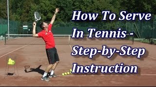 How To Serve In Tennis In 7 Steps  Serve Technique Tutorial [upl. by Nawj]