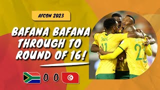 🇿🇦 SOUTH AFRICA 0  0 TUNISIA 🇹🇳  Bafana Bafana 🇿🇦 are THROUGH Tunisia 🇹🇳 last in group F [upl. by Morven809]