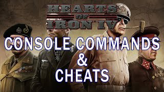 How to Cheat  Use Console Commands in Hearts of Iron 4 [upl. by Ahsitniuq]