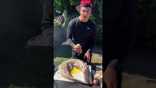 How to Smoke a whole Cajun Alligator in Louisiana Stuffed Boudin Sausage  Lets Go [upl. by Marvella40]