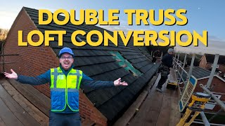 DOUBLE LOFT CONVERSION  TRUSS ROOF [upl. by Euqenimod]