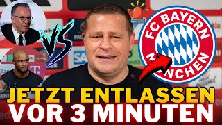 DRINGEND Max Eberl hat ALLES BESTÄTIGT KOMPLETTE KRISE Niemand hatte damit gerechnet BAYERN [upl. by Anirtruc227]