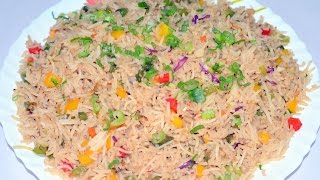 Vegetable Fried Rice How to make Chinese Fried Rice Ricepe With Eng Subtiles  Vishakhas Kitchen [upl. by Dorca]